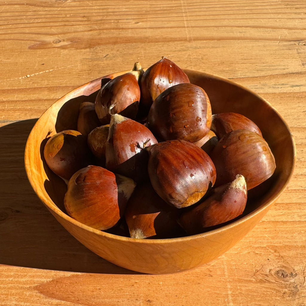 Large Fresh Chestnuts (1¼"–1½" diameter) $12.50/lb.