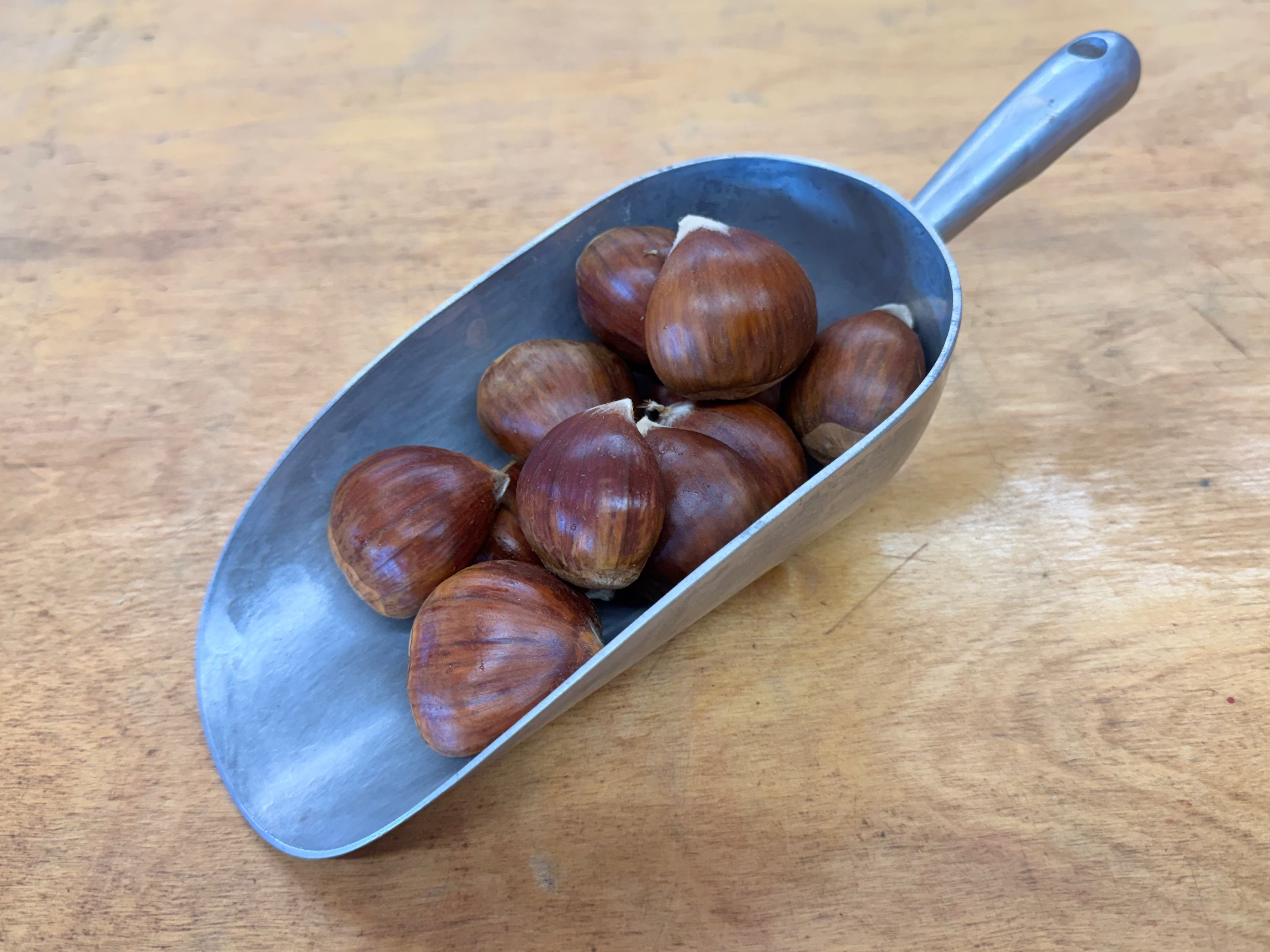Jumbo Fresh Chestnuts (1½"+ diameter) $15/lb.
